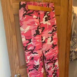 Pink camo pants